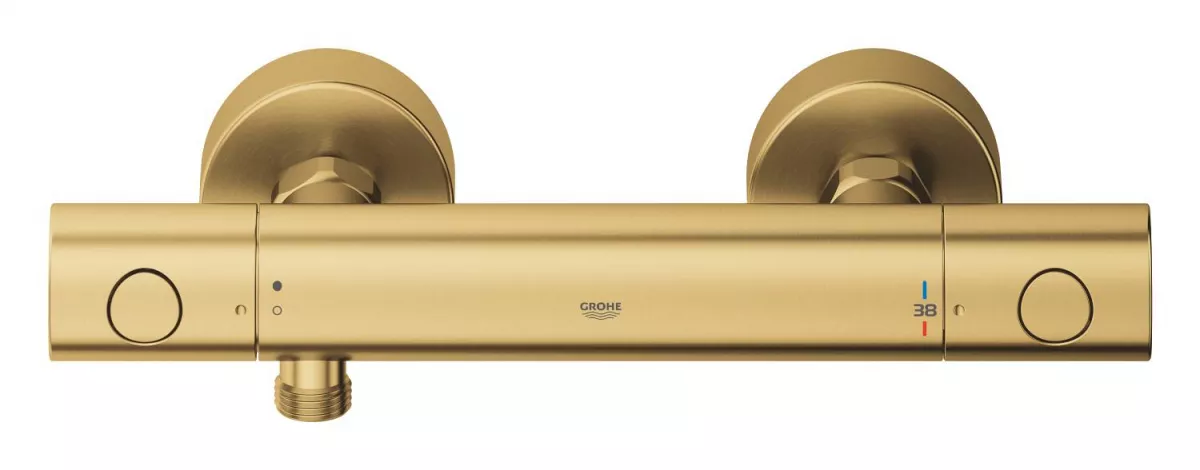 Baterie dus Grohe 34765GN0, Grohtherm 800, aparenta, termostat, mat, auriu