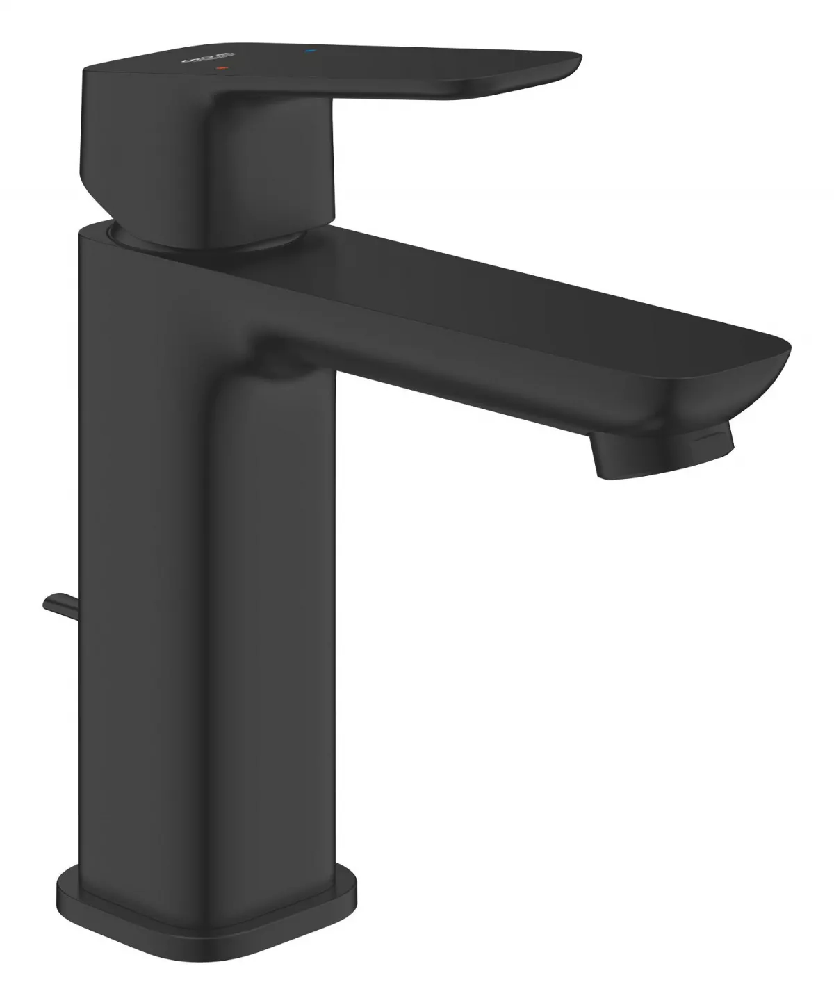Baterie lavoar Grohe Cubeo, M, 169 mm, ventil, mat, negru, 1017492430