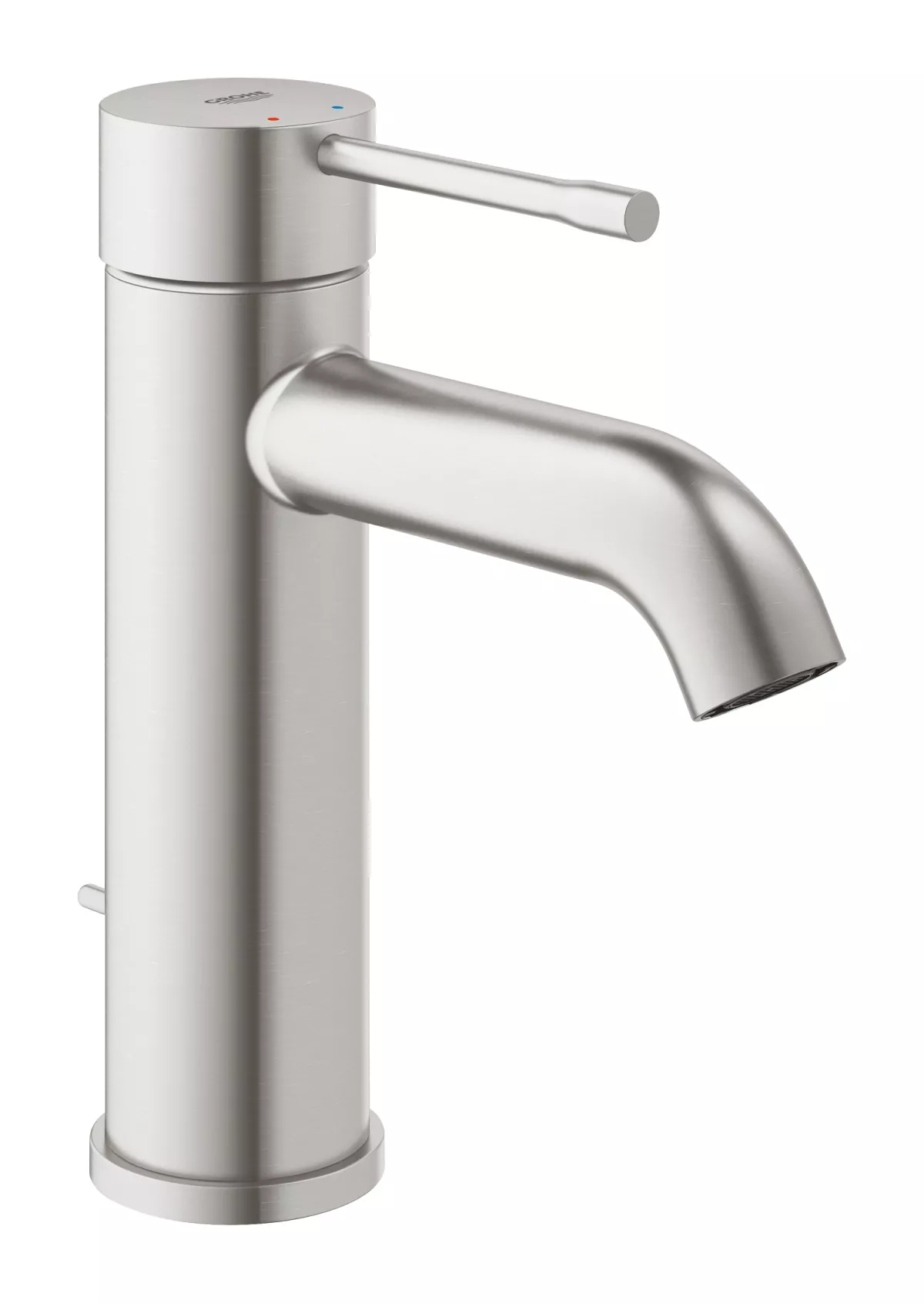 Baterie lavoar Grohe 23589DC1, Essence, 3/8'', M, 174 mm, ventil, mat, otel satinat