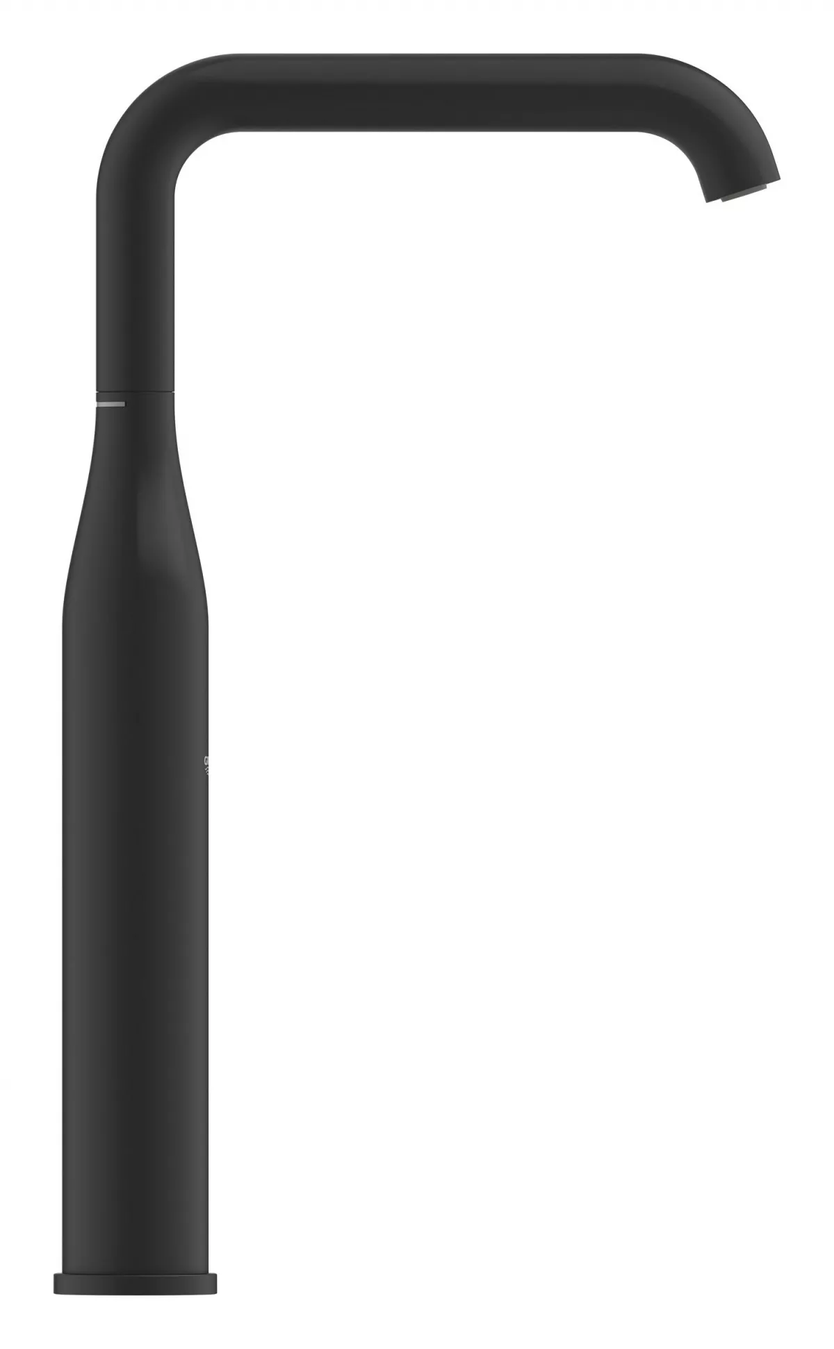 Baterie lavoar Grohe 24170KF1, Essence, 3/8'', marimea XL, monocomanda, pivotanta, fara ventil, mat, negru