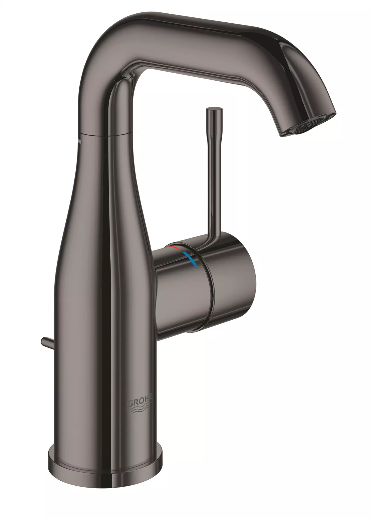 Baterie lavoar Grohe 24173A01, Essence, 3/8'', marimea M, pivotanta, ventil, lucios, grafit