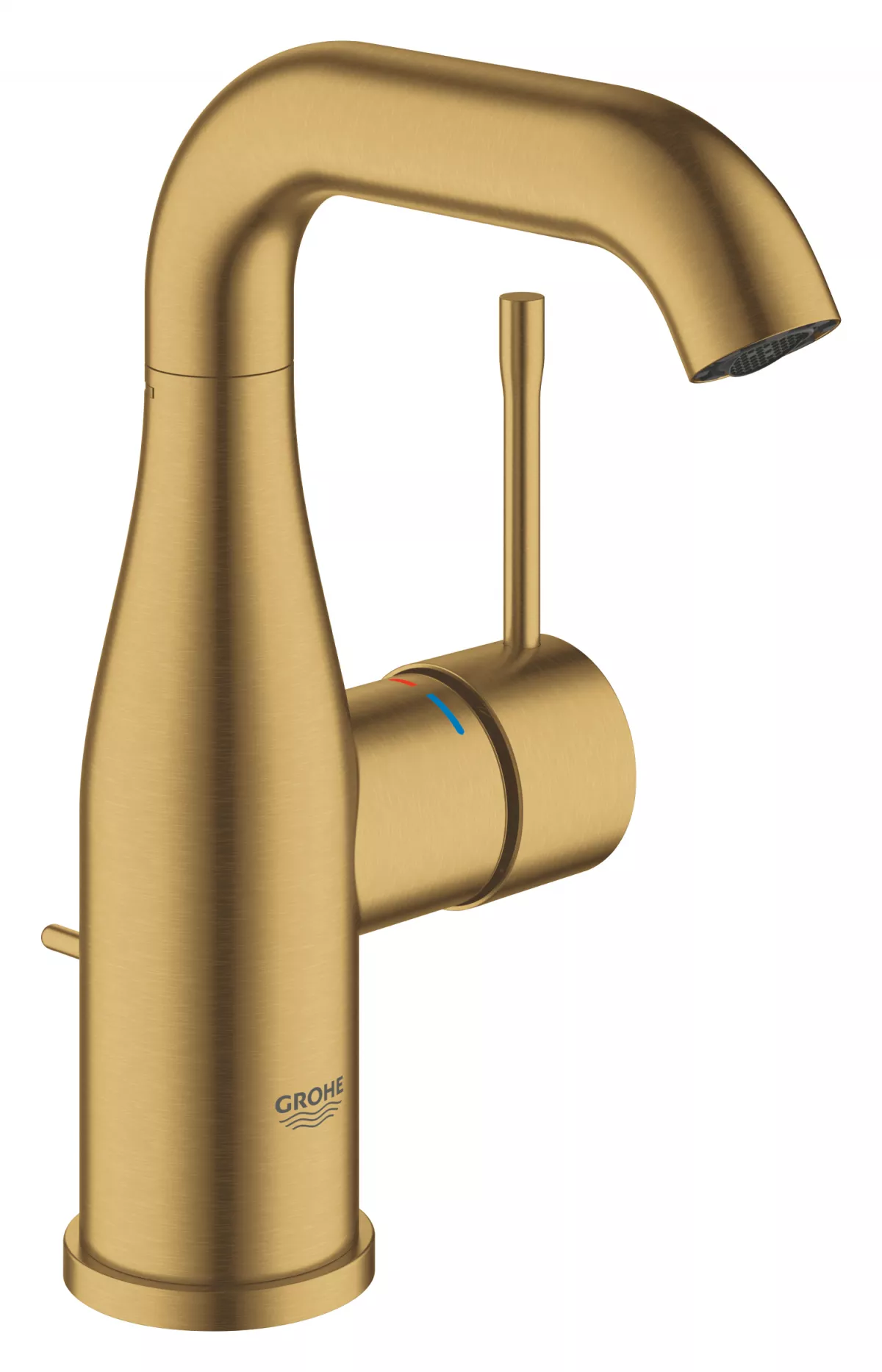 Baterie lavoar Grohe 24173GN1, Essence, M, 193 mm, ventil, mat, auriu