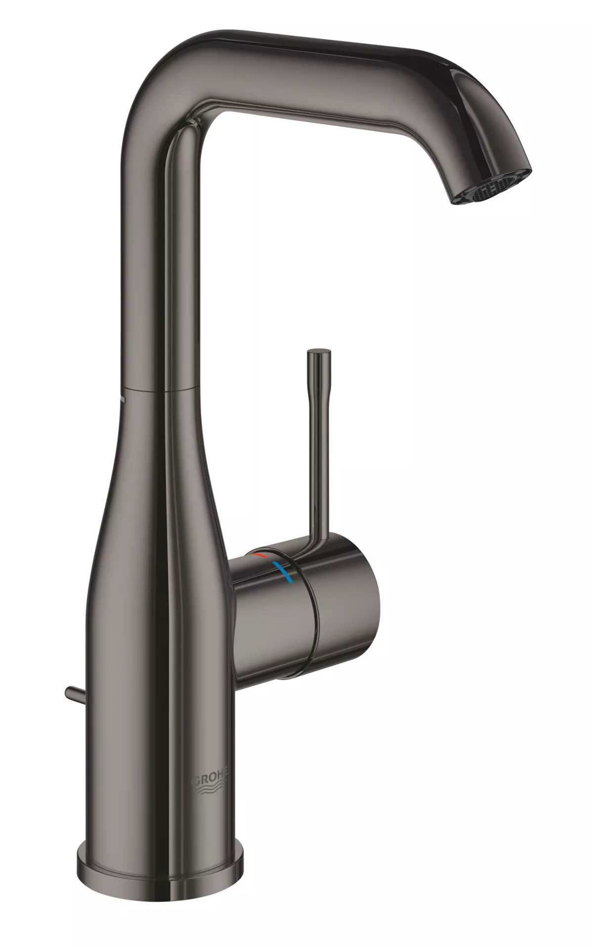 Baterie lavoar Grohe 24174A01, Essence, 3/8'', L, 244 mm, ventil, lucios, grafit