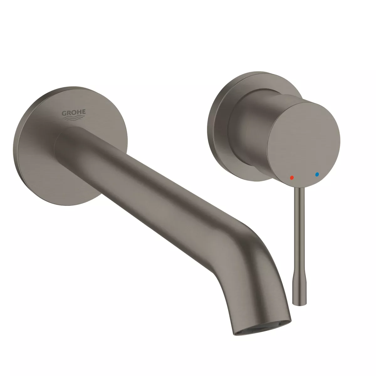Baterie lavoar Grohe 29193AL1, Essence, 1/2'', montare pe perete, 230 mm, necesita valva, mat, grafit