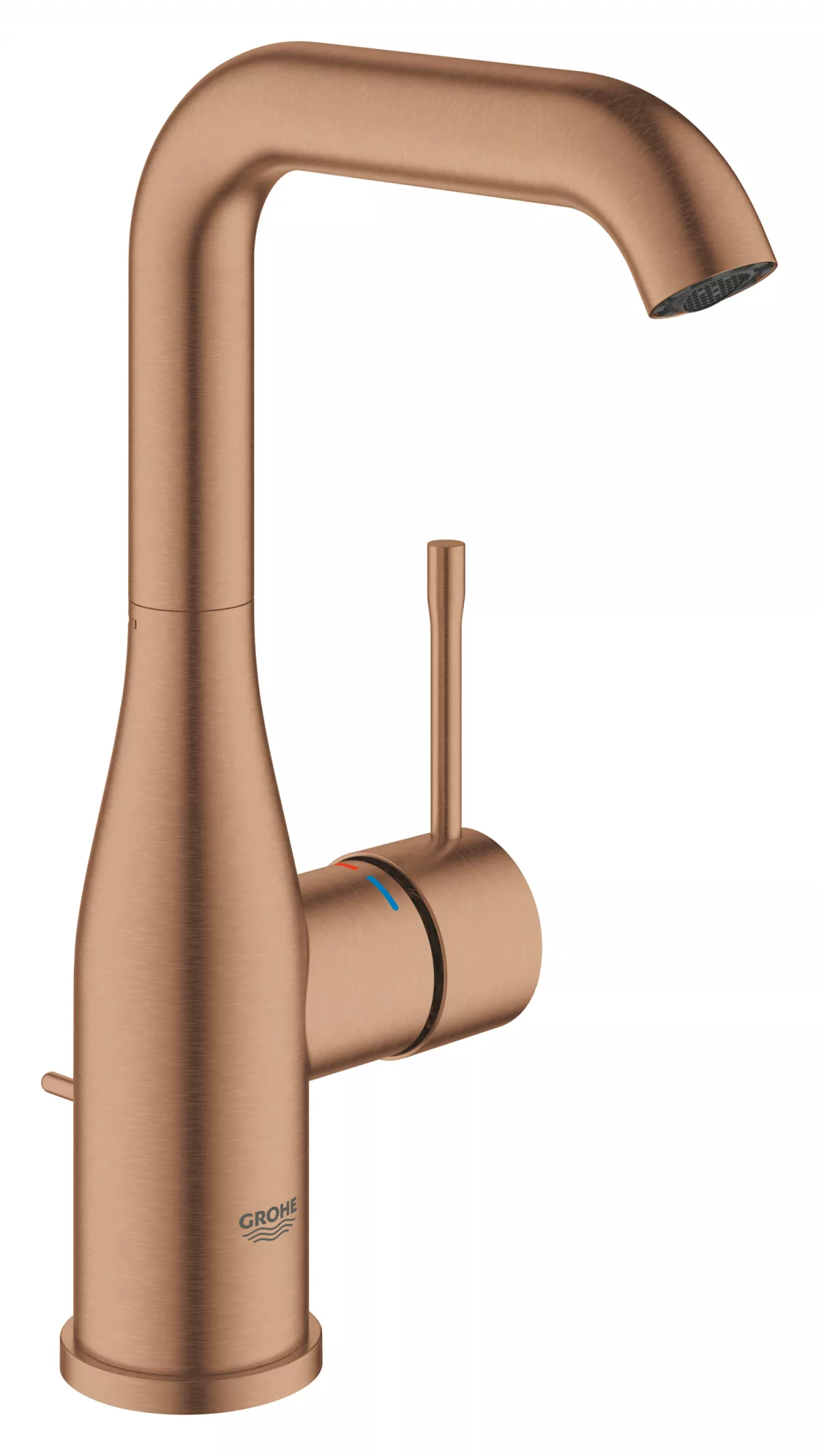 Baterie lavoar Grohe 32628DL1, Essence, 3/8'', marimea L, pivotanta, ventil, mat, cupru