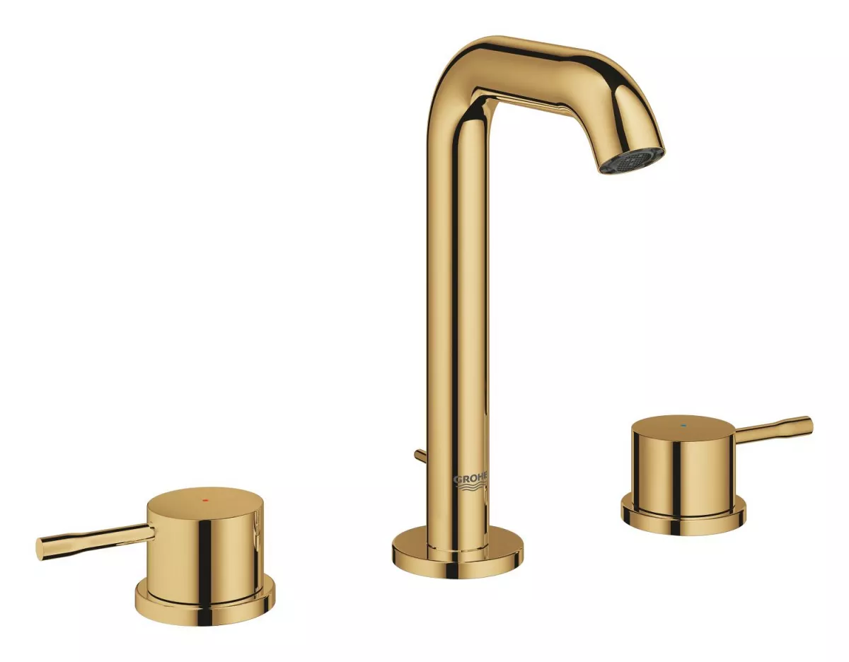 Baterie lavoar Grohe 20296GL1, Essence, M, 193 mm, ventil, lucios, auriu