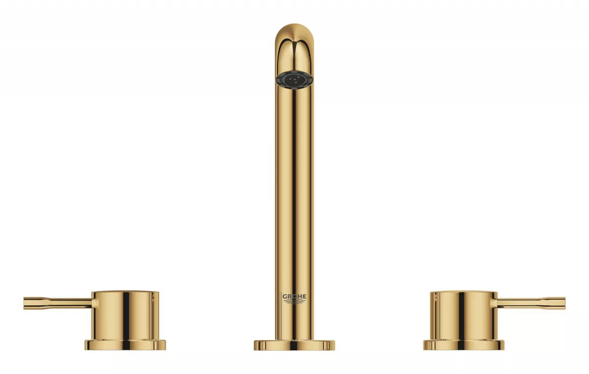 Baterie lavoar Grohe 20296GL1, Essence, M, 193 mm, ventil, lucios, auriu