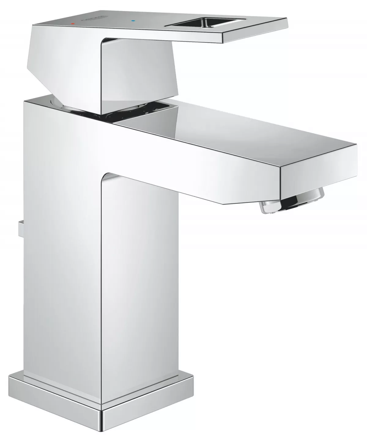 Baterie lavoar Grohe 2339000E, Eurocube, S, 157 mm, ECO, ventil, crom