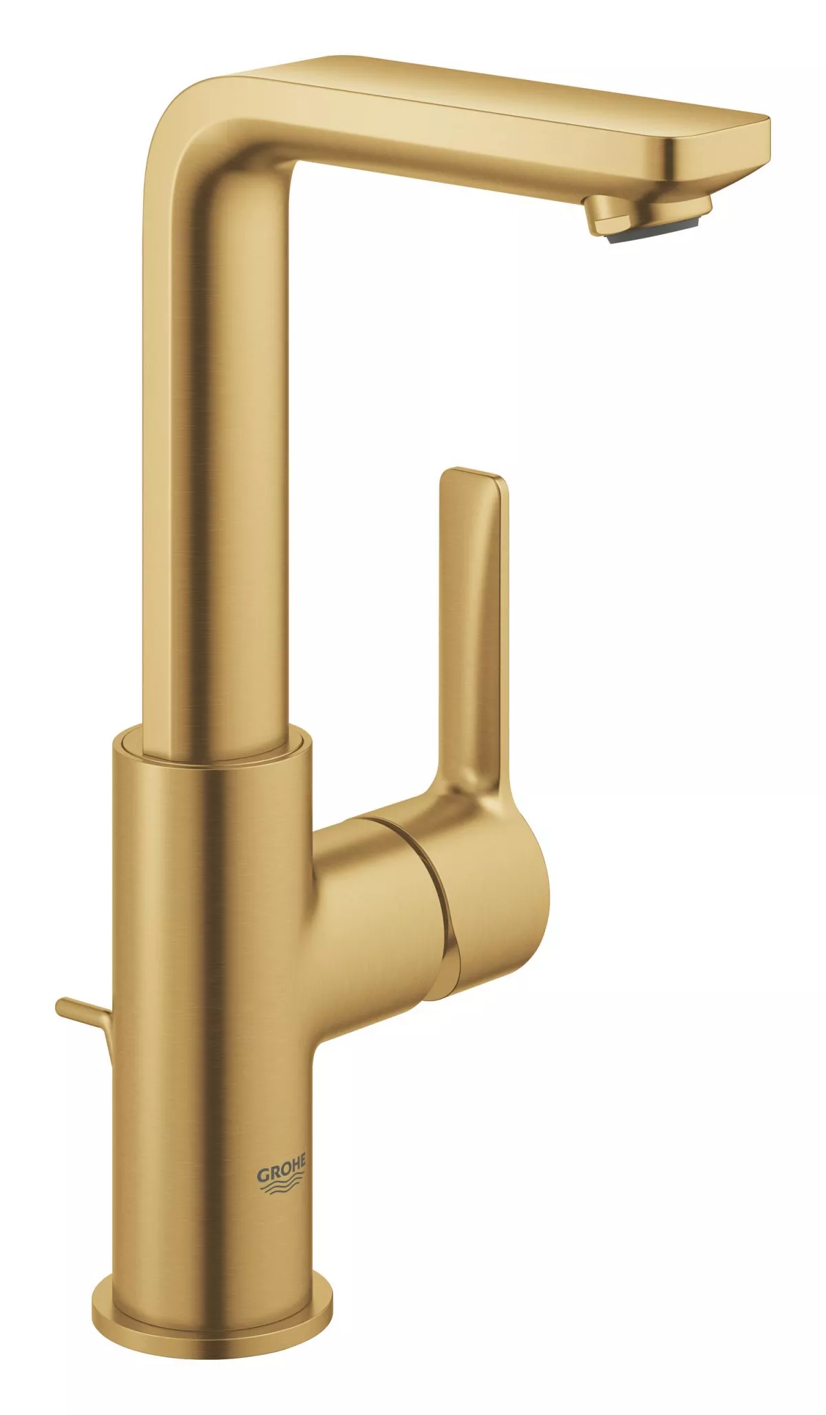 Baterie lavoar Grohe 23296GN1, Lineare, L, 252 mm, ventil, mat, auriu