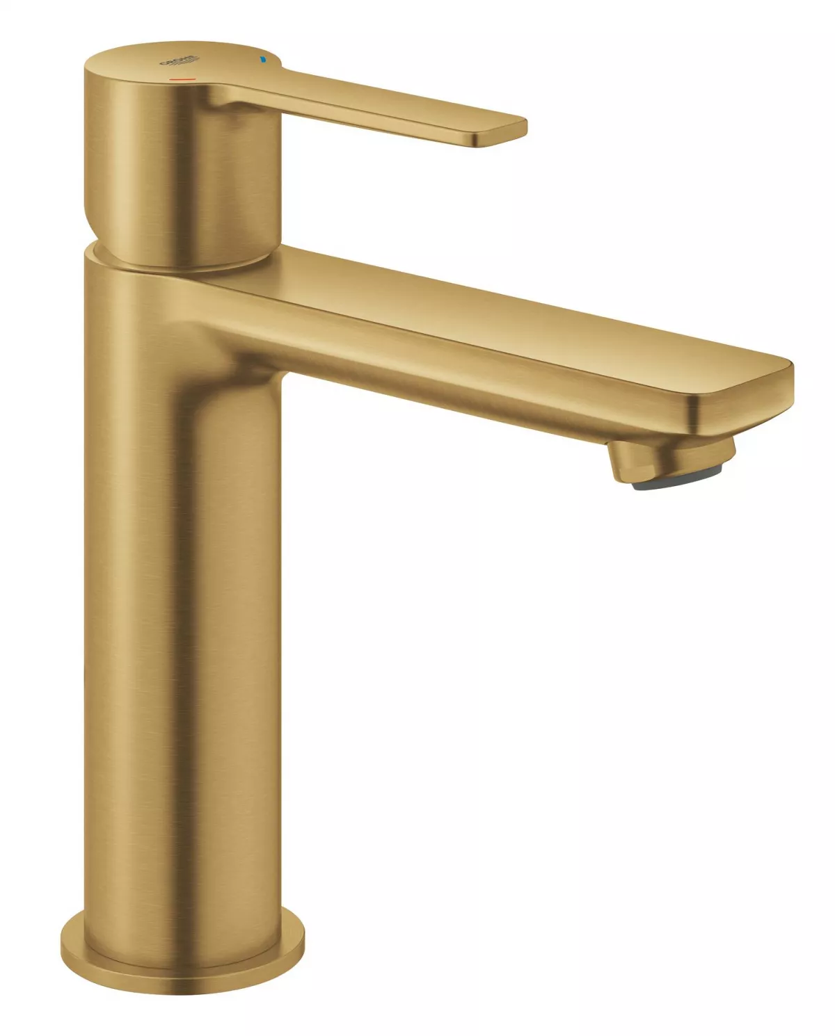 Baterie lavoar Grohe 23106GN1, Lineare, M, 180 mm, ventil, mat, auriu
