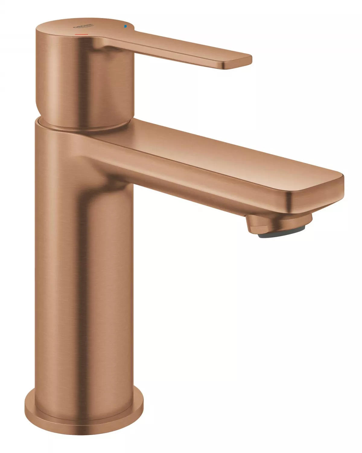 Baterie lavoar Grohe 23791DL1, Lineare, S, 155 mm, ventil, mat, cupru