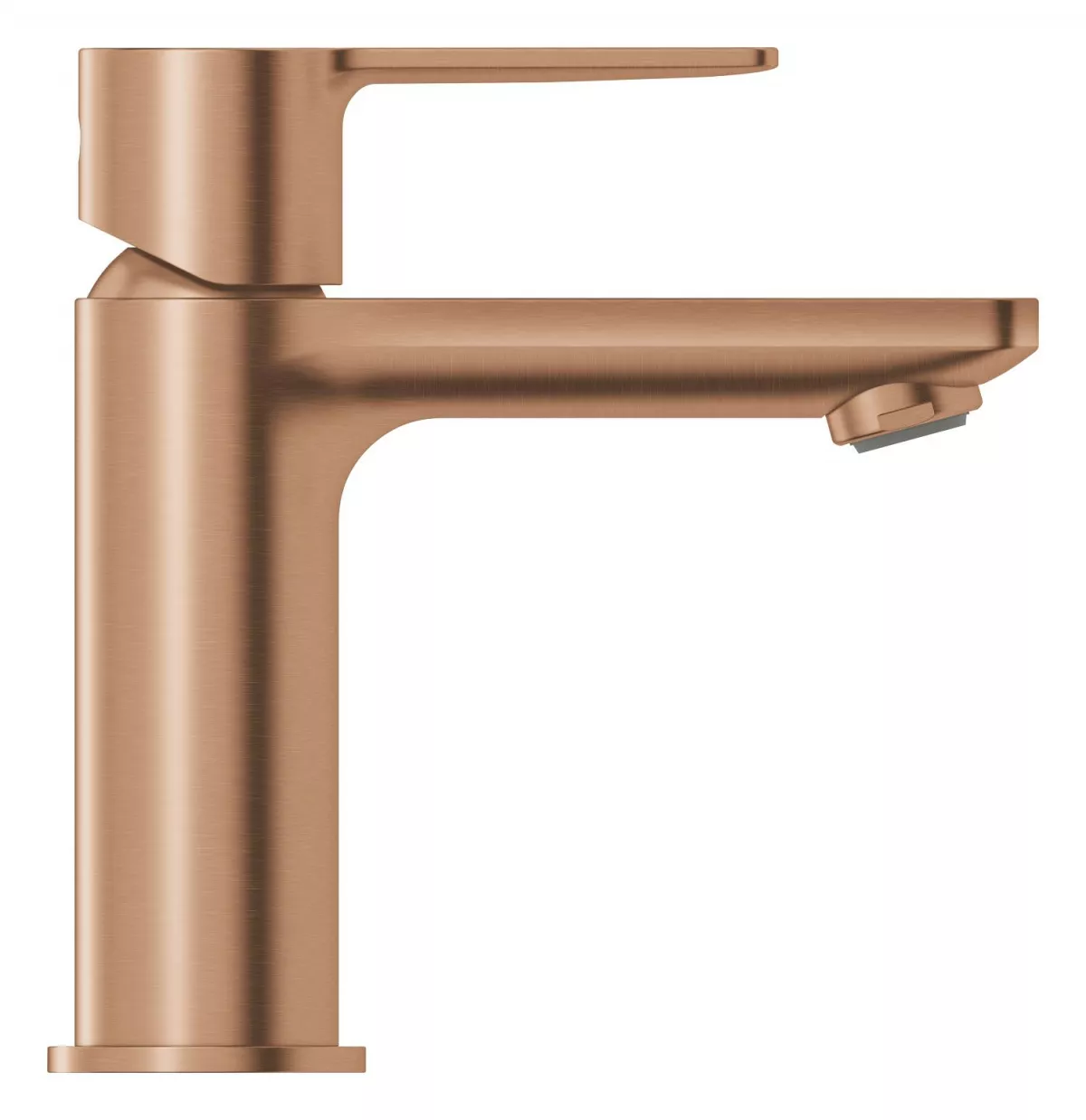 Baterie lavoar Grohe 23791DL1, Lineare, S, 155 mm, ventil, mat, cupru