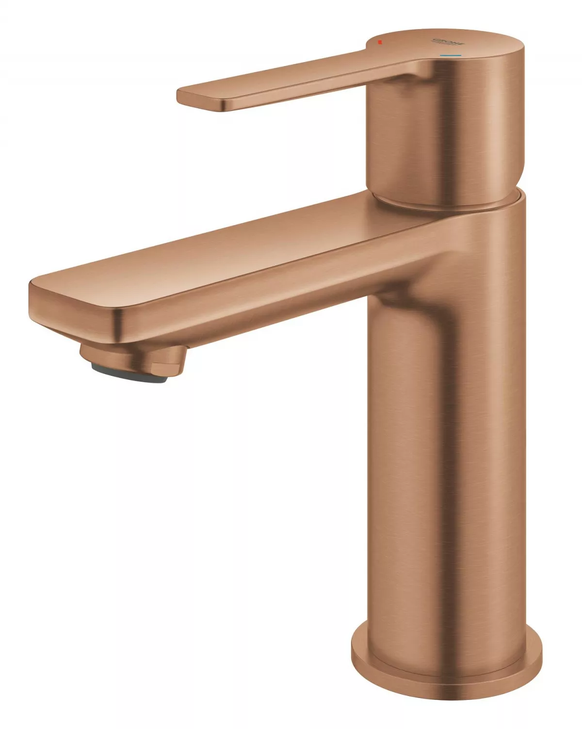 Baterie lavoar Grohe 23791DL1, Lineare, S, 155 mm, ventil, mat, cupru
