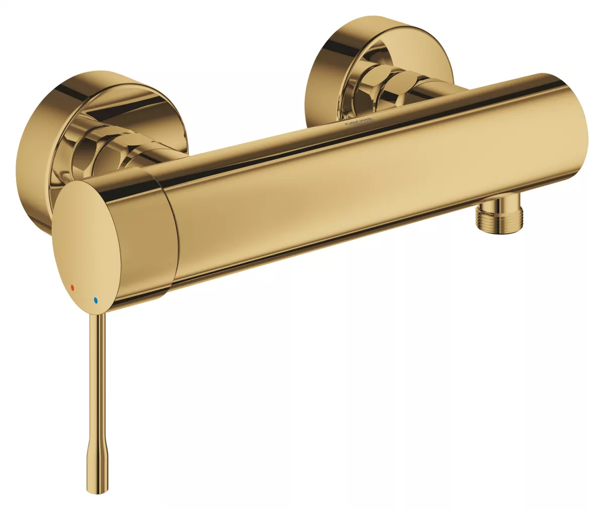 Baterie de dus Grohe 33636GL1, Essence, 1/2'', monocomanda, aparenta, cartus ceramic, limitator, lucios, auriu