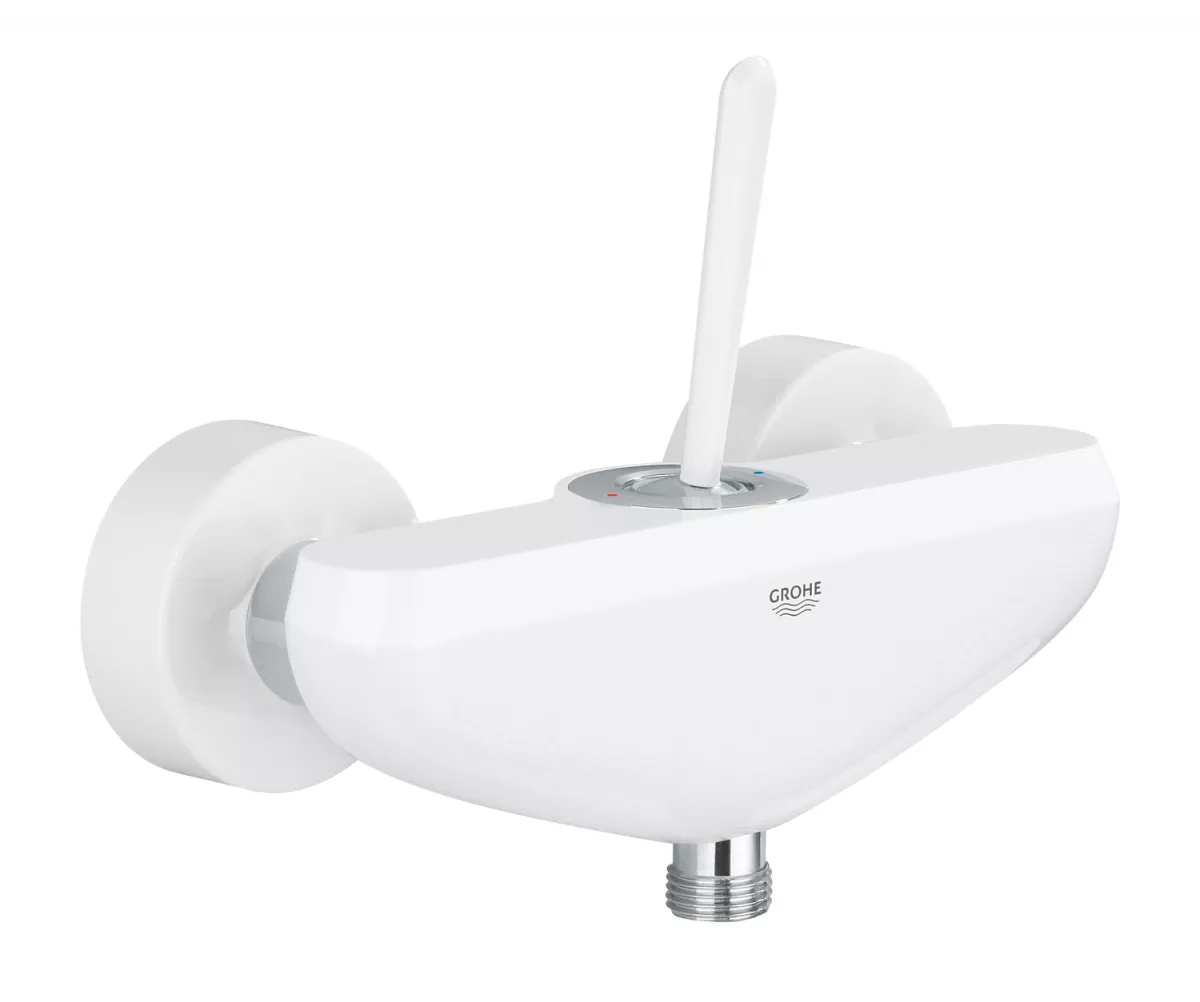 Baterie dus Grohe 23430LS0, Eurodisc Joy, 1/2'', aparenta, cartus ceramic, alb
