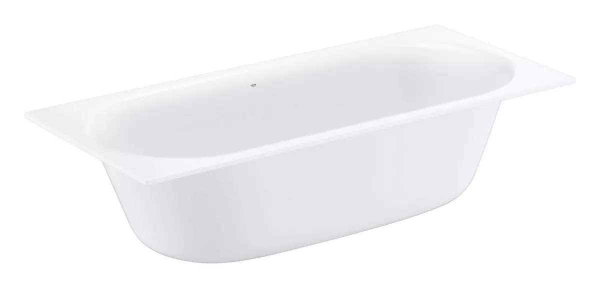 Cada din ceramica Grohe 3962000H, Essence, incastrata, 180 x 80 x 45 cm, preaplin, cadru otel, fara set instalare, alb