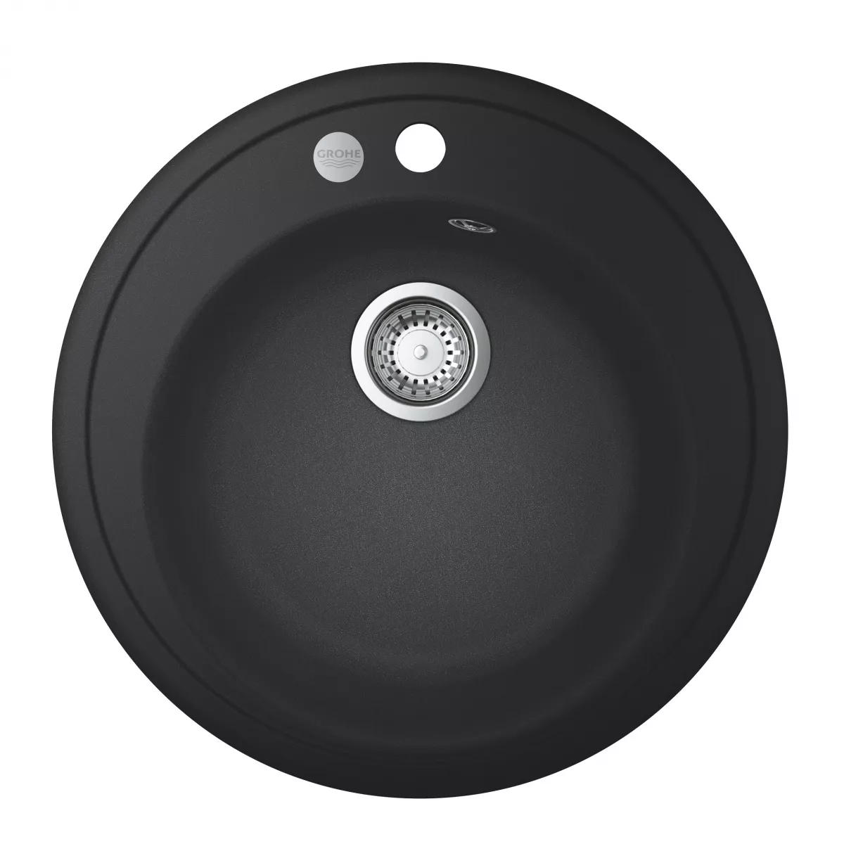 Chiuveta Quartz composite Grohe 31656AP0, K200, 380 x 200 mm, montare pe blat, evacuare manuala, Kit montaj si evacuare