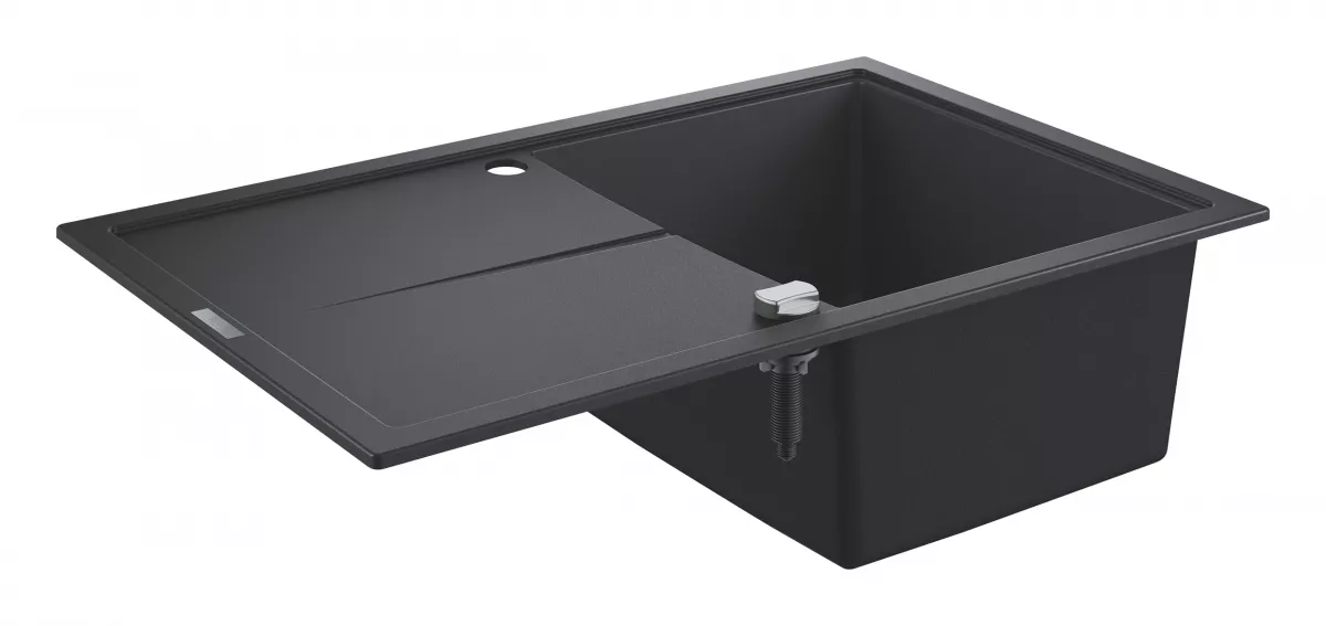 Chiuveta Quartz composite Grohe 31639AP0, K400, 780 x 500 mm, reversibil, montare pe blat, evacuare automata