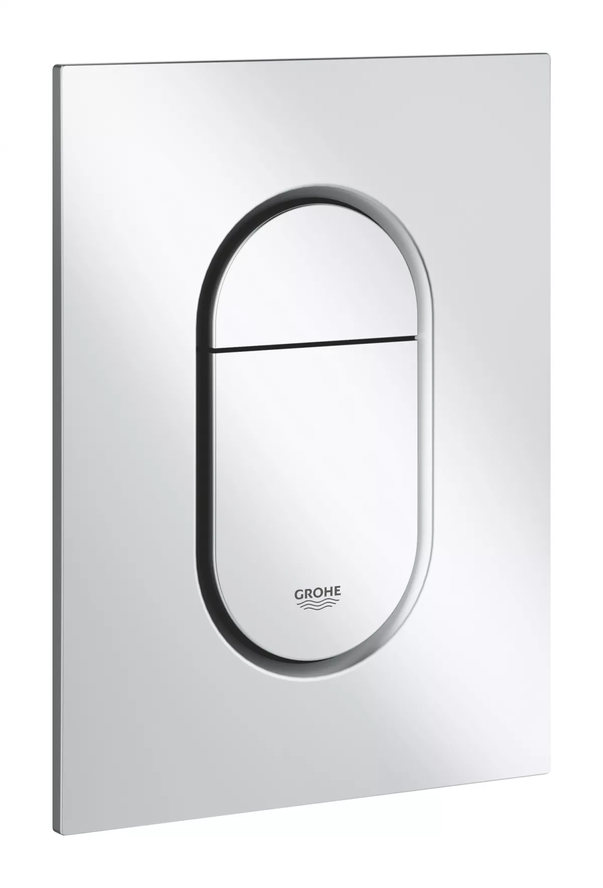 Clapeta WC Grohe 37624P00, Arena Cosmo S, dubla, verticala, 172 x 130 mm, ABS, mat, crom