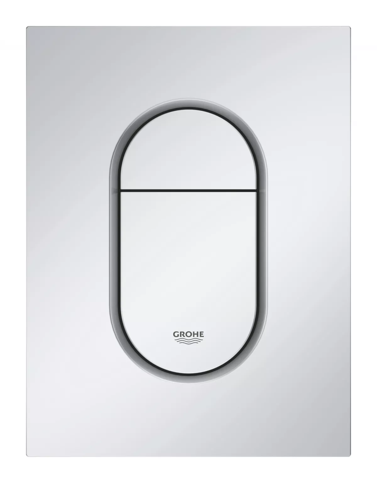 Clapeta WC Grohe 37624P00, Arena Cosmo S, dubla, verticala, 172 x 130 mm, ABS, mat, crom