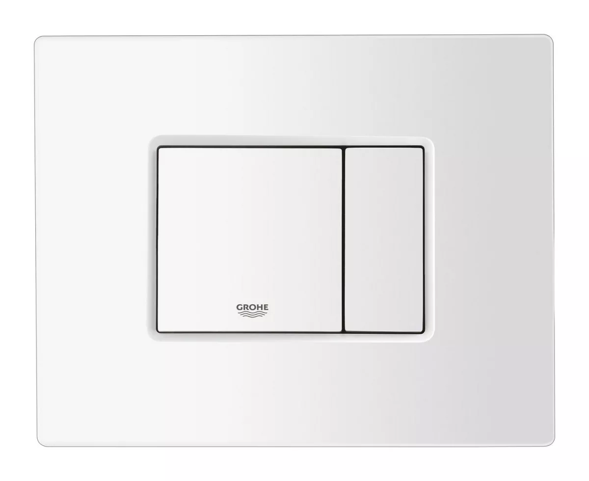 Clapeta WC Grohe 38966SH0, Even, dubla, verticala, 156 x 197 mm, platic, lucios, alb