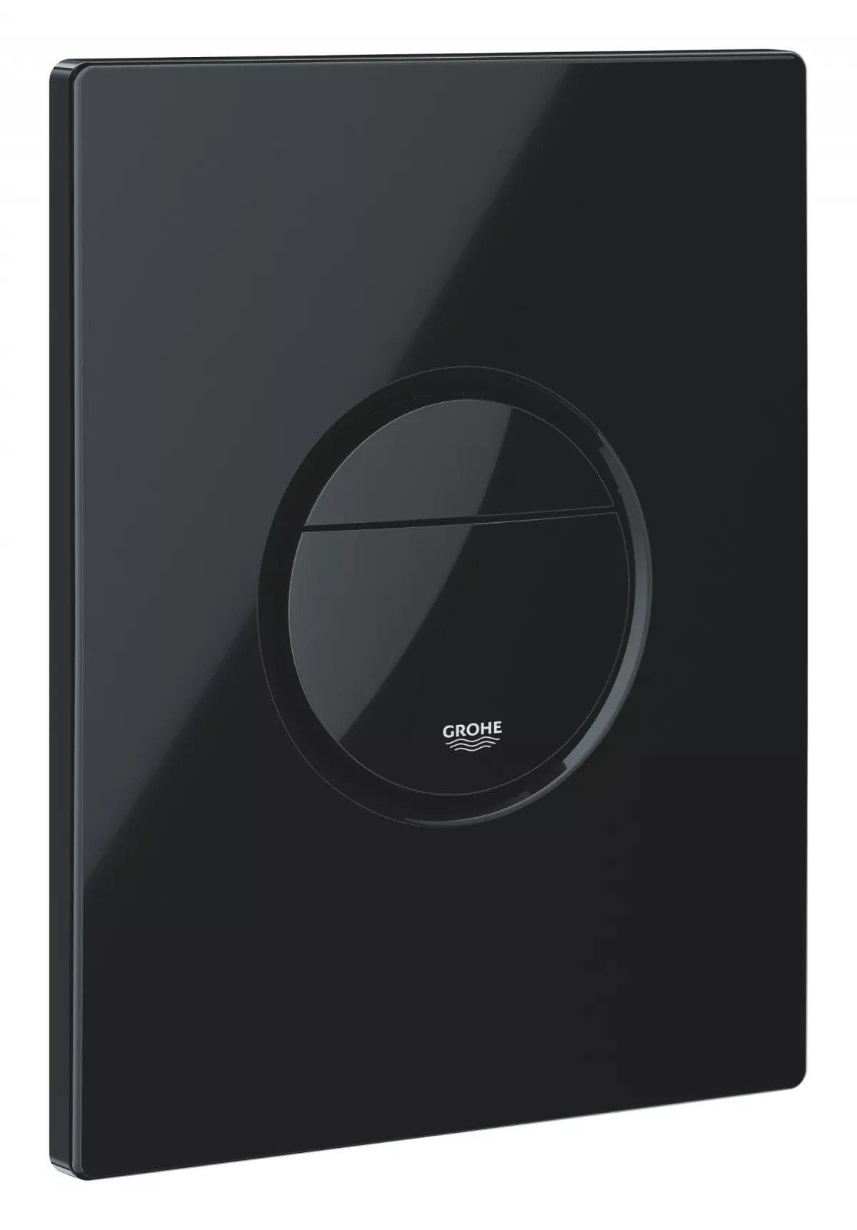 Clapeta WC Grohe 38765KV0, Nova Cosmo, dubla, verticala, 197 x 156 mm, ABS, lucios, negru