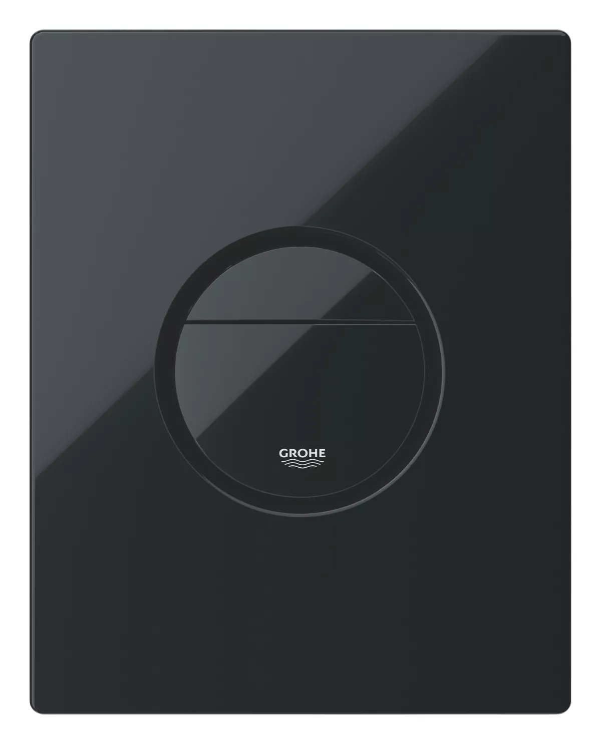 Clapeta WC Grohe 38765KV0, Nova Cosmo, dubla, verticala, 197 x 156 mm, ABS, lucios, negru