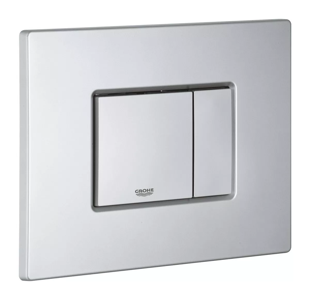 Clapeta WC Grohe 38732BR0, Skate Cosmo, dubla, 156 x 197 mm, verticala, anti-amprenta, ABS, mat, crom