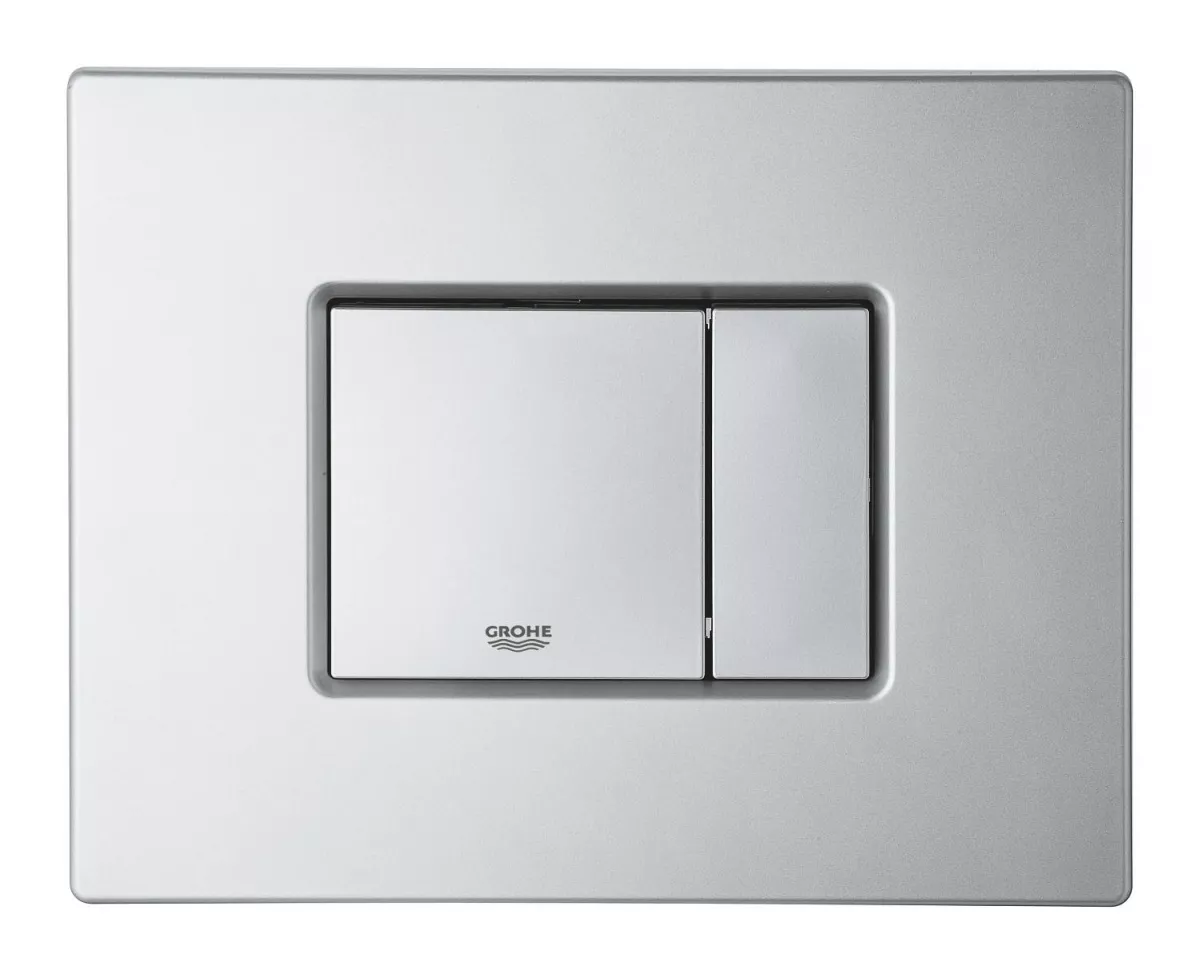Clapeta WC Grohe 38732BR0, Skate Cosmo, dubla, 156 x 197 mm, verticala, anti-amprenta, ABS, mat, crom