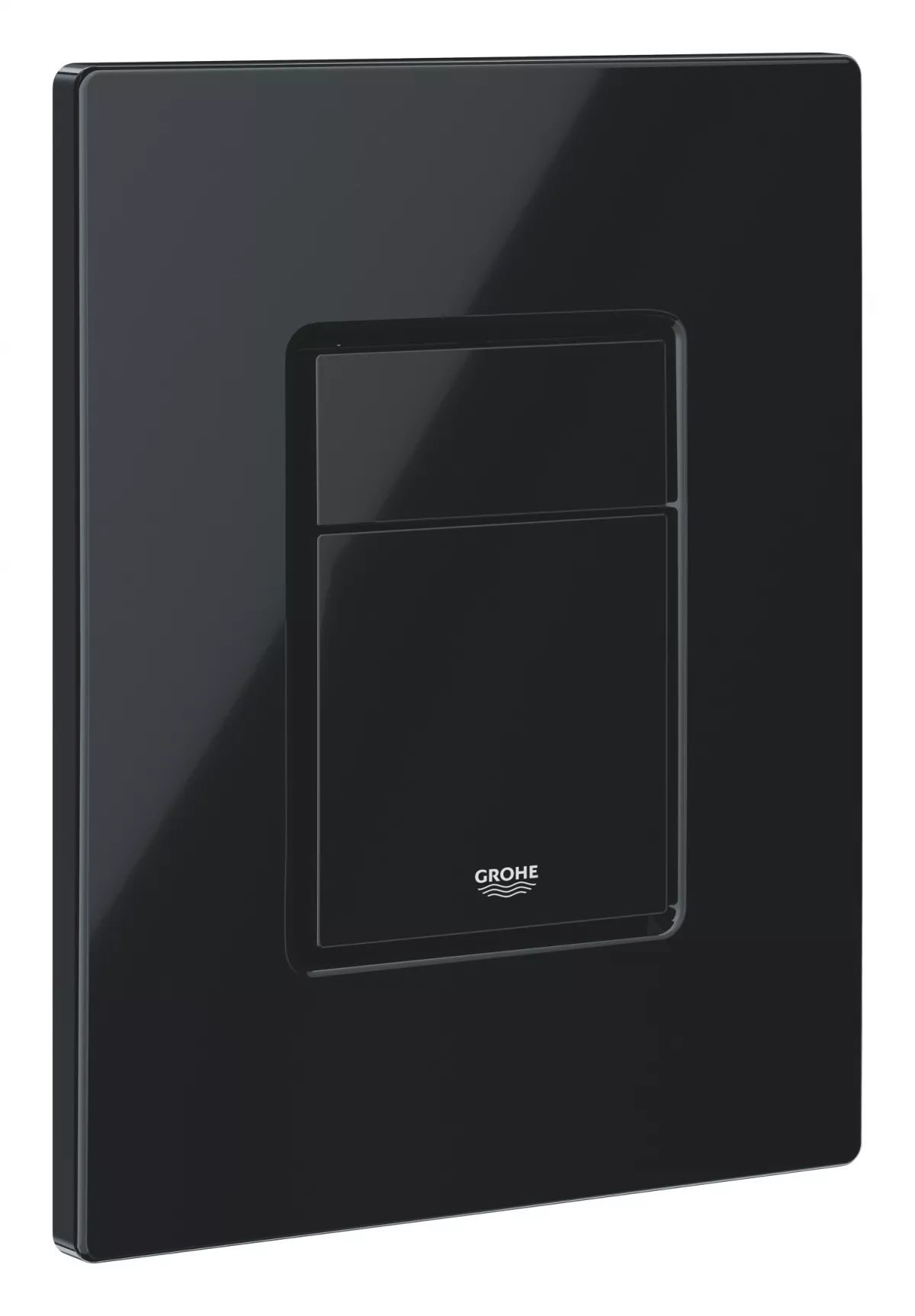 Clapeta WC Grohe 38732KV0, Skate Cosmo, dubla, verticala, 197 x 156 mm, ABS, lucios, negru