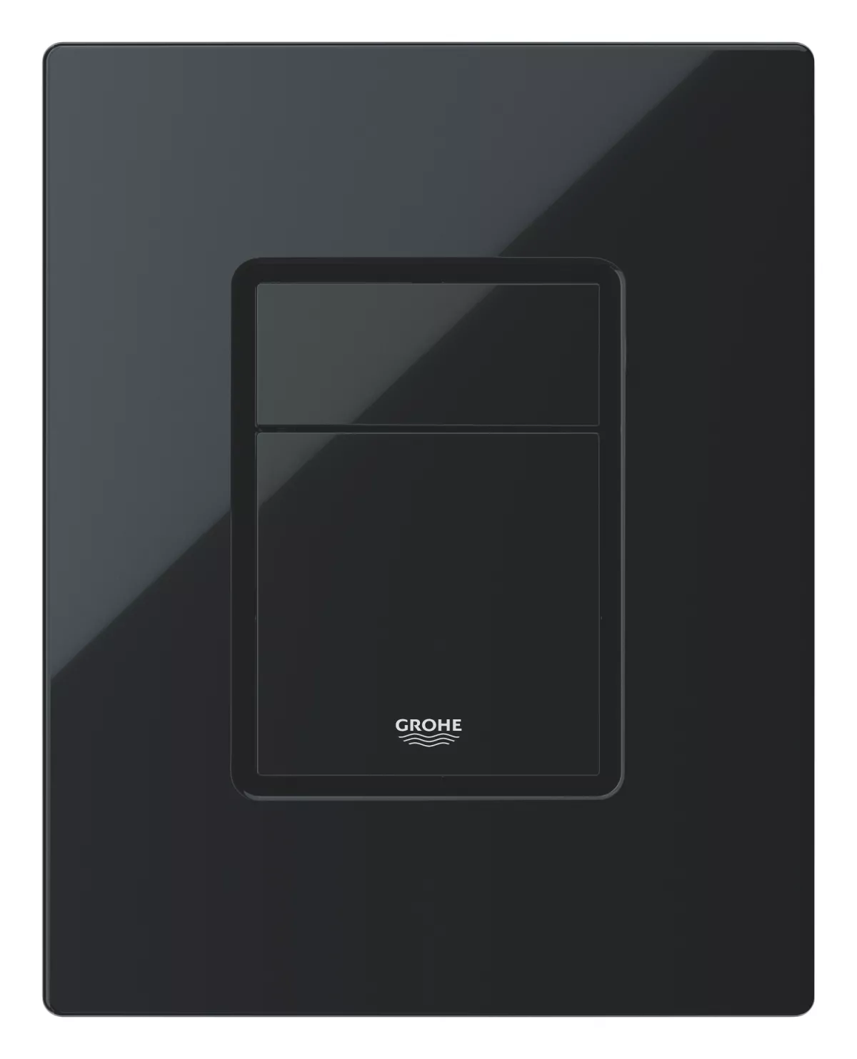 Clapeta WC Grohe 38732KV0, Skate Cosmo, dubla, verticala, 197 x 156 mm, ABS, lucios, negru