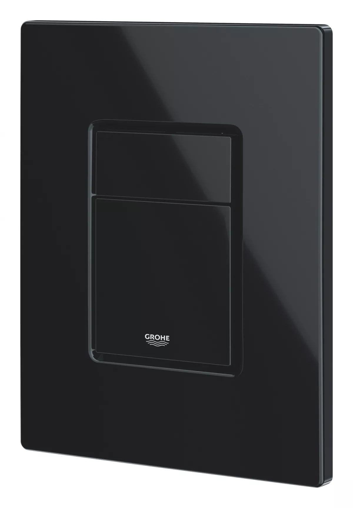Clapeta WC Grohe 38732KV0, Skate Cosmo, dubla, verticala, 197 x 156 mm, ABS, lucios, negru