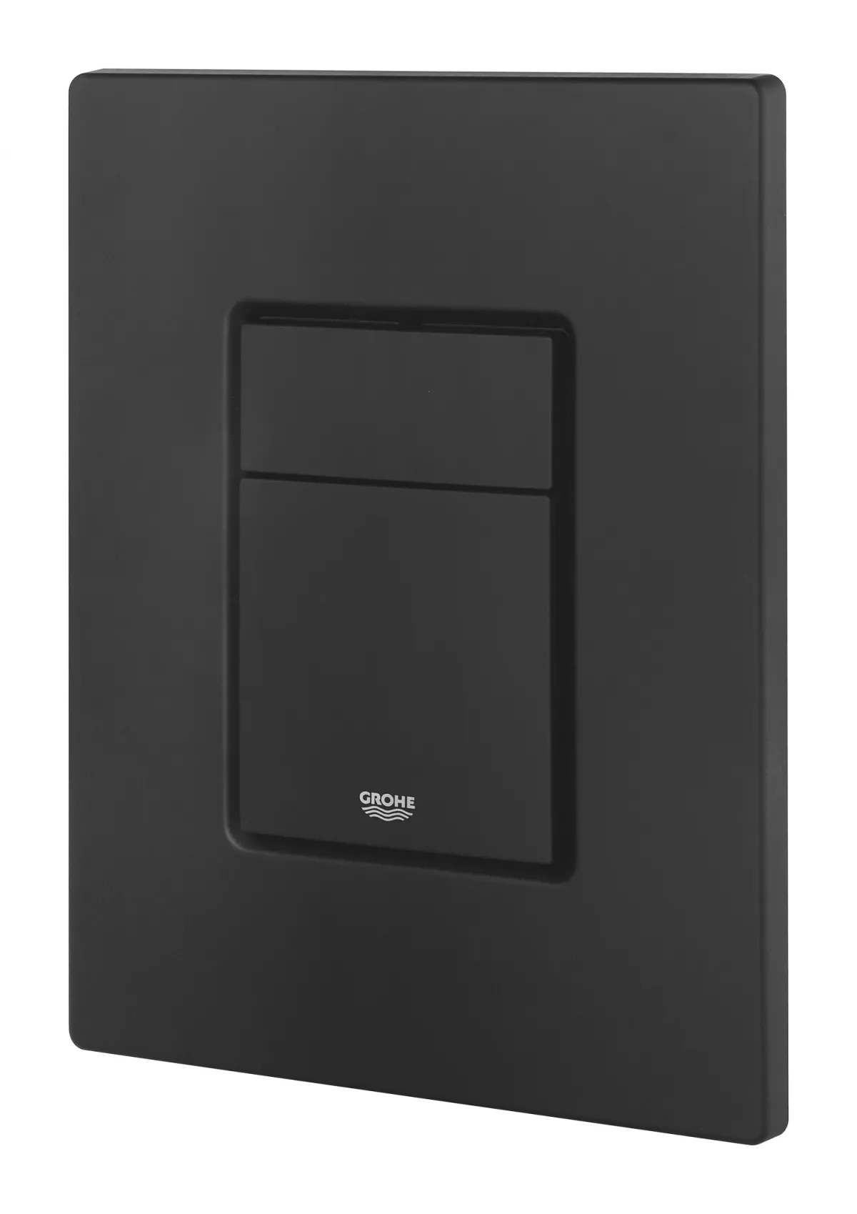 Clapeta WC Grohe 38732KF0, Skate Cosmo, dubla, verticala, 197 x 156 mm, ABS, mat, negru