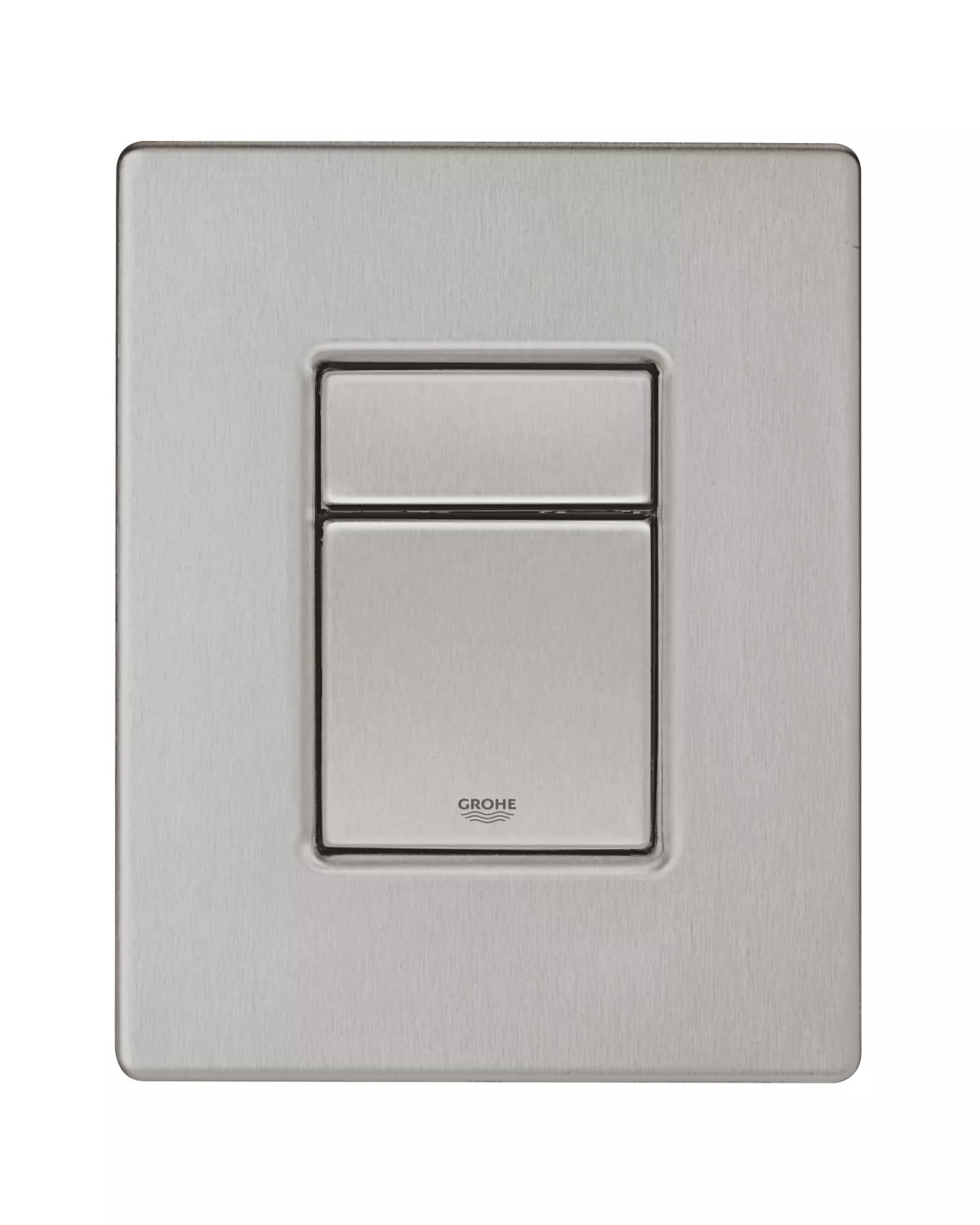 Clapeta WC Grohe 38732DC0, Skate Cosmo, dubla, verticala, 197 x 156 mm, ABS, mat, otel satinat