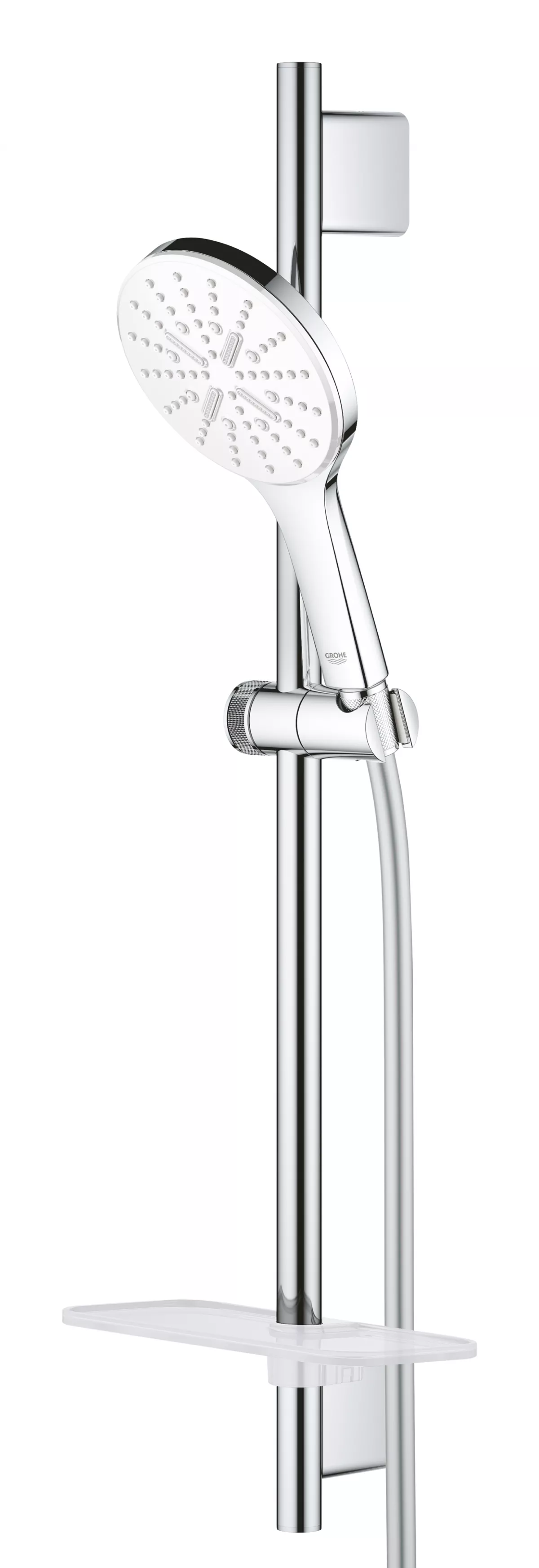 Coloana de dus Grohe 26576LS0, SmartActive 130, 600 mm, 3 funcii, etajera, crom