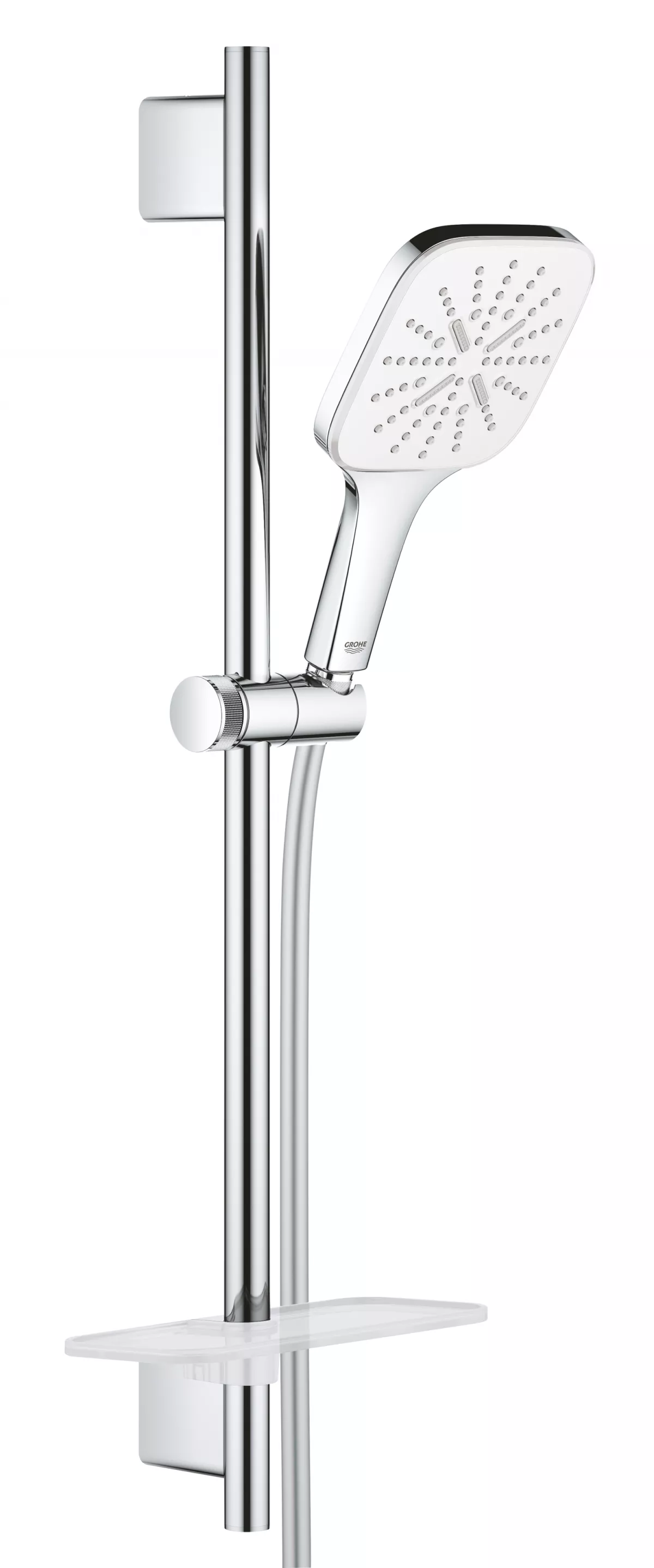 Coloana de dus Grohe 26584LS0, SmartActive Cube, 1/2'', universala, 3 functii, 600 mm, crom