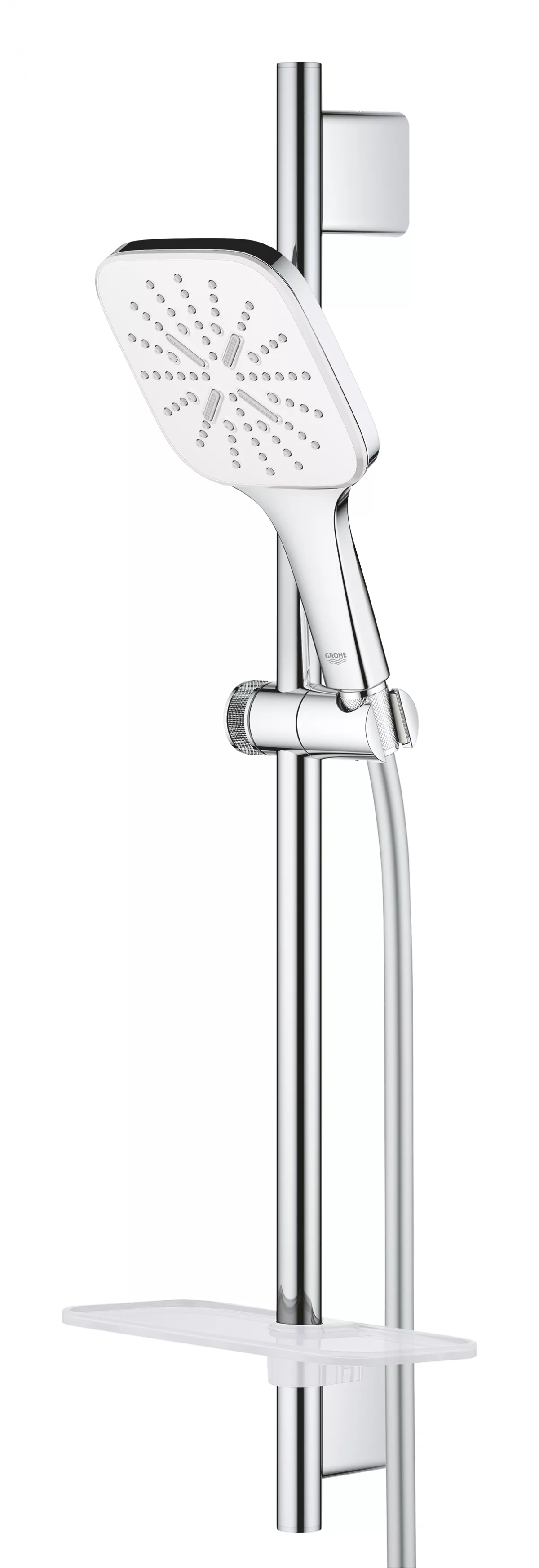 Coloana de dus Grohe 26584LS0, SmartActive Cube, 1/2'', universala, 3 functii, 600 mm, crom