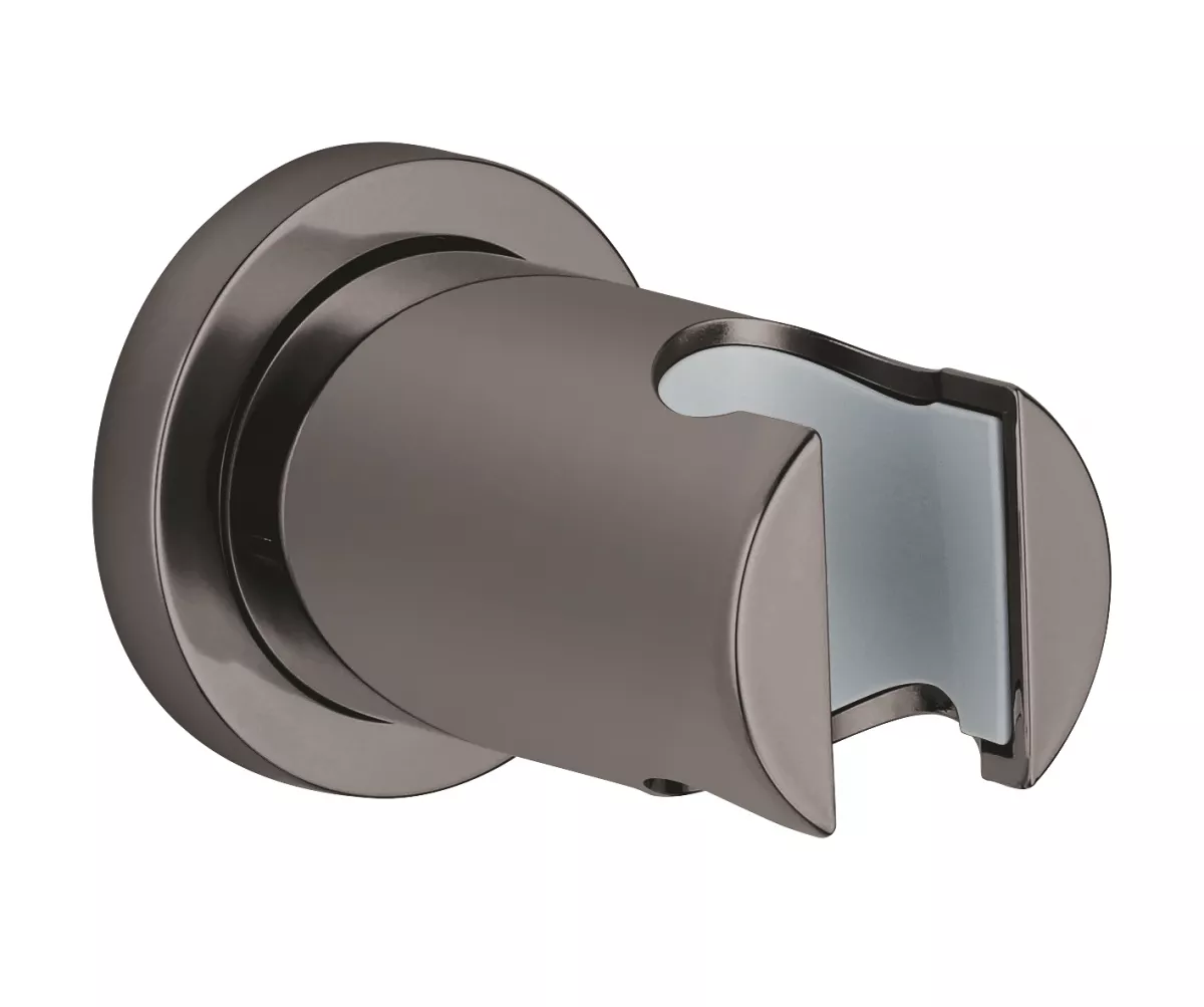 Suport para dus Grohe 27074A00, Rainshower, 1/2'', universal, filet tata, suport, lucios, grafit