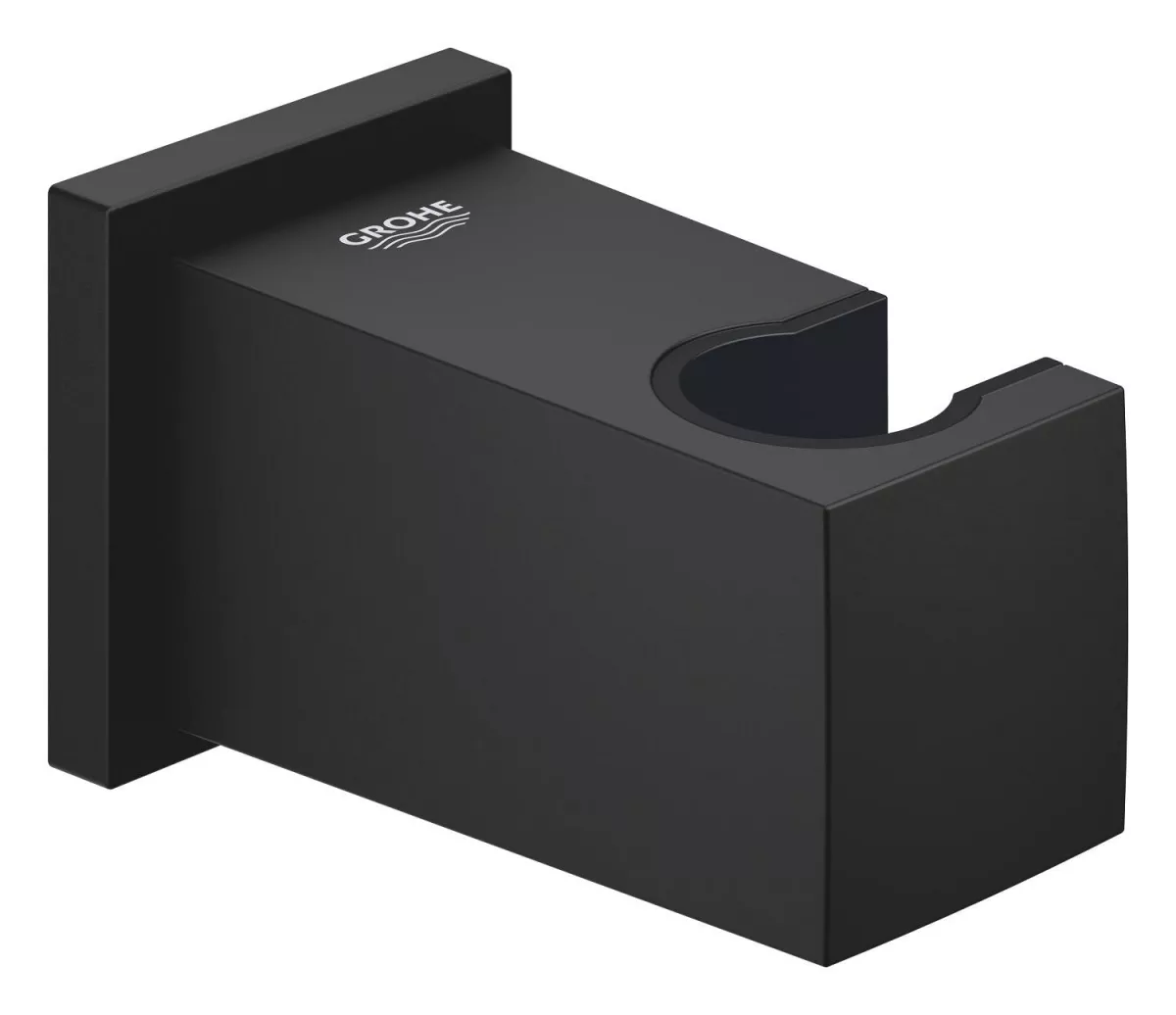 Cot iesire dus Grohe 26370KF0, Euphoria, 1/2'' x 1/2'', suport para, mat, negru