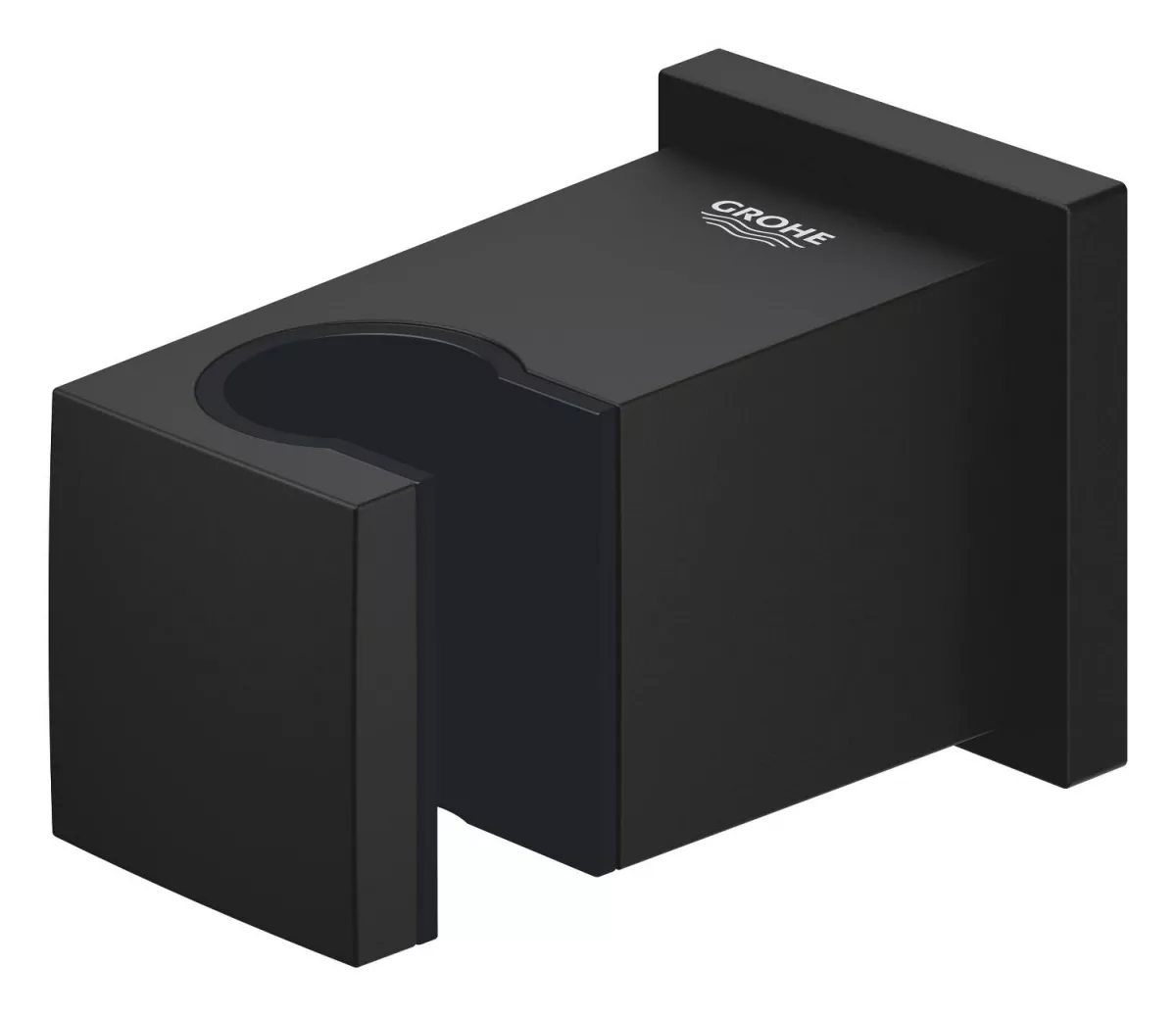 Cot iesire dus Grohe 26370KF0, Euphoria, 1/2'' x 1/2'', suport para, mat, negru