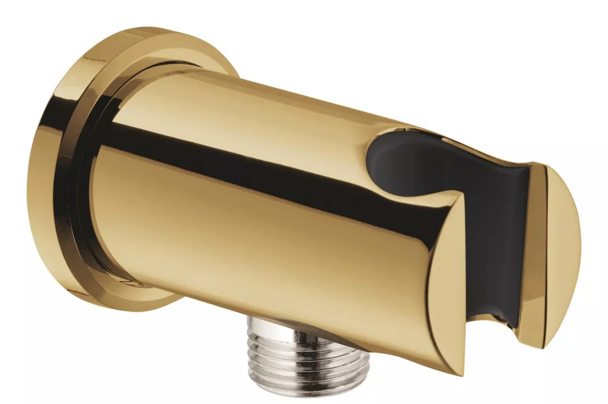 Cot iesire dus Grohe 26658GL0, Rainshower, 1/2'' x 1/2'', suport para, lucios, auriu