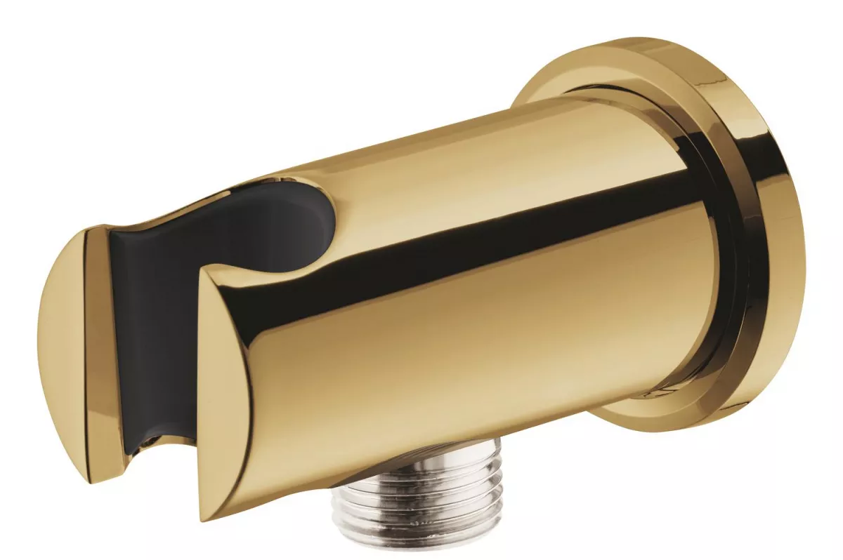 Cot iesire dus Grohe 26658GL0, Rainshower, 1/2'' x 1/2'', suport para, lucios, auriu