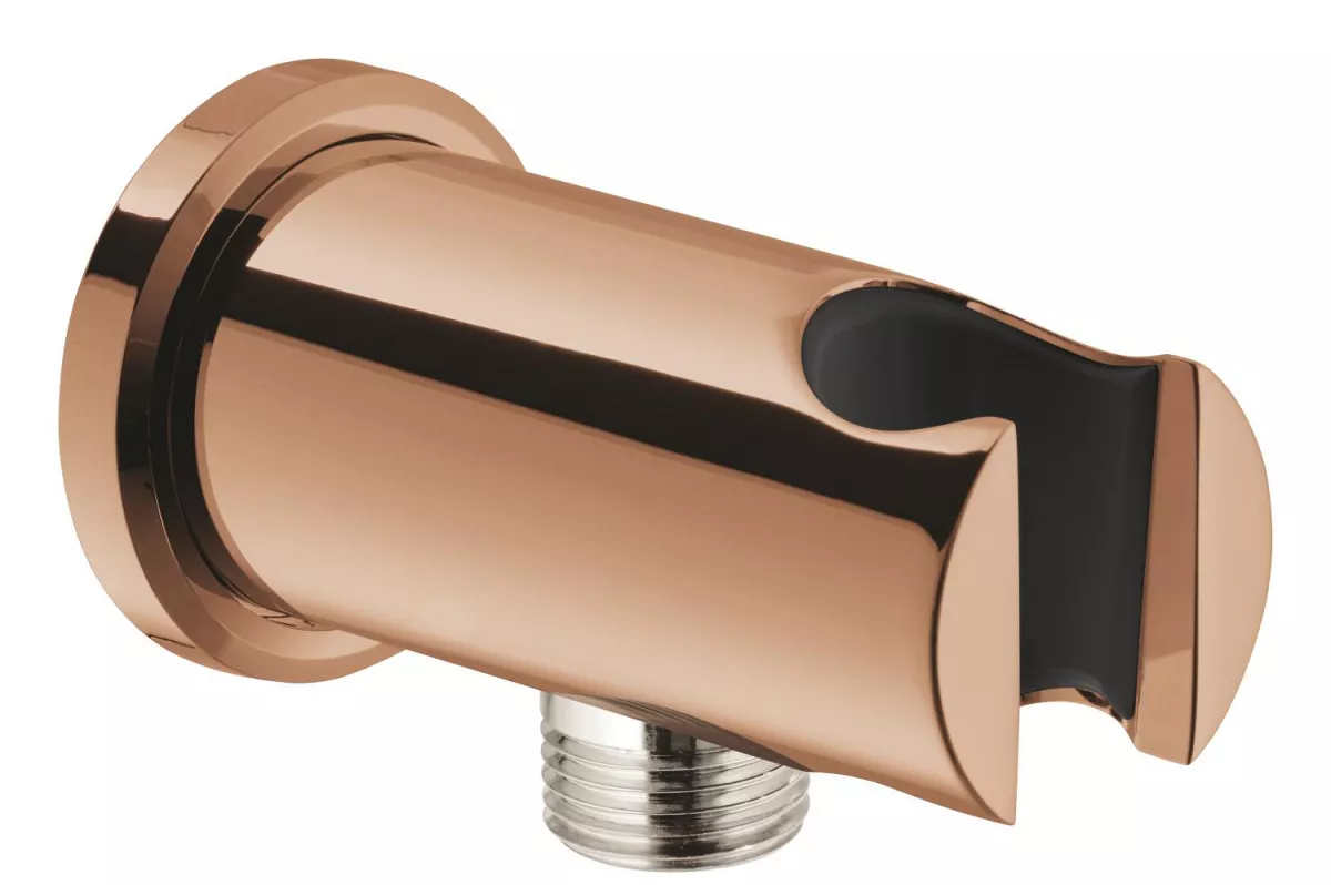 Cot iesire dus Grohe 26658DA0, Rainshower, 1/2'' x 1/2'', suport para, lucios, cupru