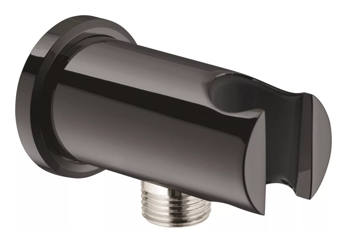Cot iesire dus Grohe 26658A00, Rainshower, 1/2'' x 1/2'', suport para, lucios, grafit