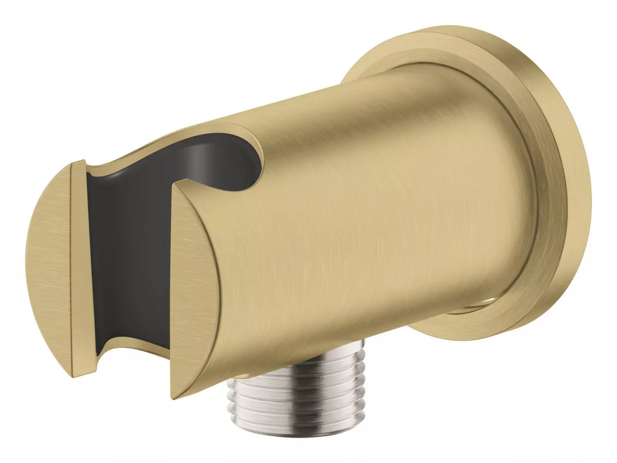 Cot iesire dus Grohe 26658GN0, Rainshower, 1/2'' x 1/2'', suport para, mat, auriu