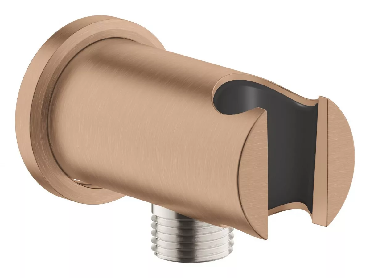 Cot iesire dus Grohe 26658DL0, Rainshower, 1/2'' x 1/2'', suport para, mat, cupru