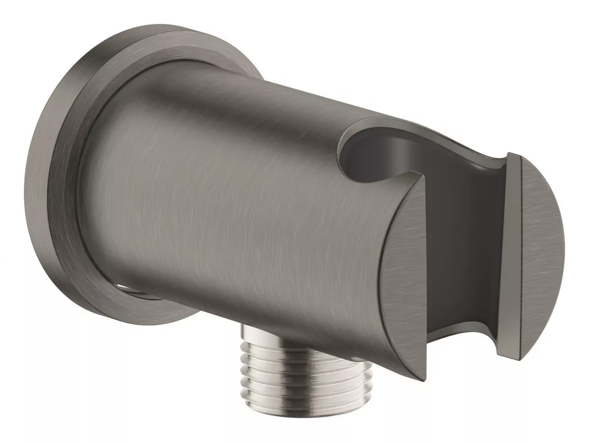 Cot iesire dus Grohe 26658AL0, Rainshower, 1/2'' x 1/2'', suport para, mat, grafit
