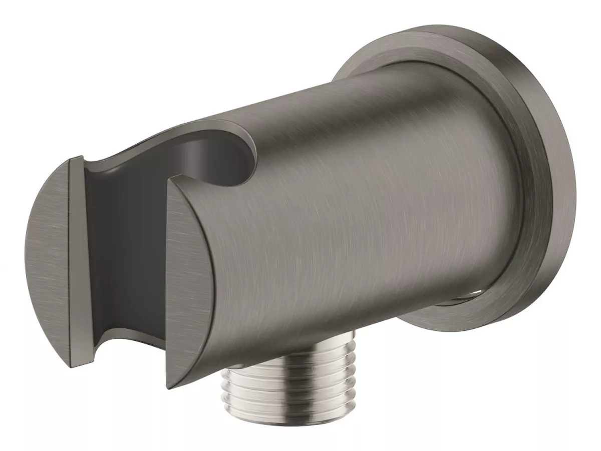 Cot iesire dus Grohe 26658AL0, Rainshower, 1/2'' x 1/2'', suport para, mat, grafit