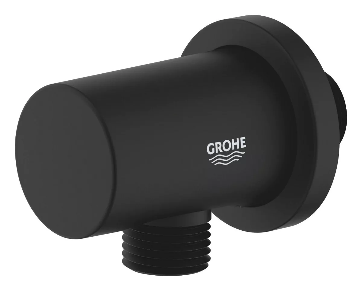 Cot iesire dus Grohe 22118KF0, Rainshower, universal, 1/2'' x 1/2'', 1 iesire, anti-reflux, mat, negru