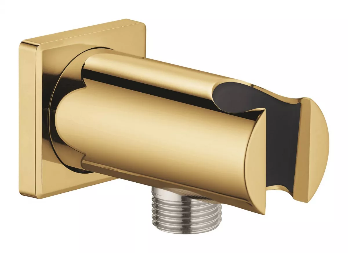 Cot iesire dus Grohe 26659GL0, Rainshower SoftSquare, 1/2'' x 1/2'', suport para, lucios, auriu